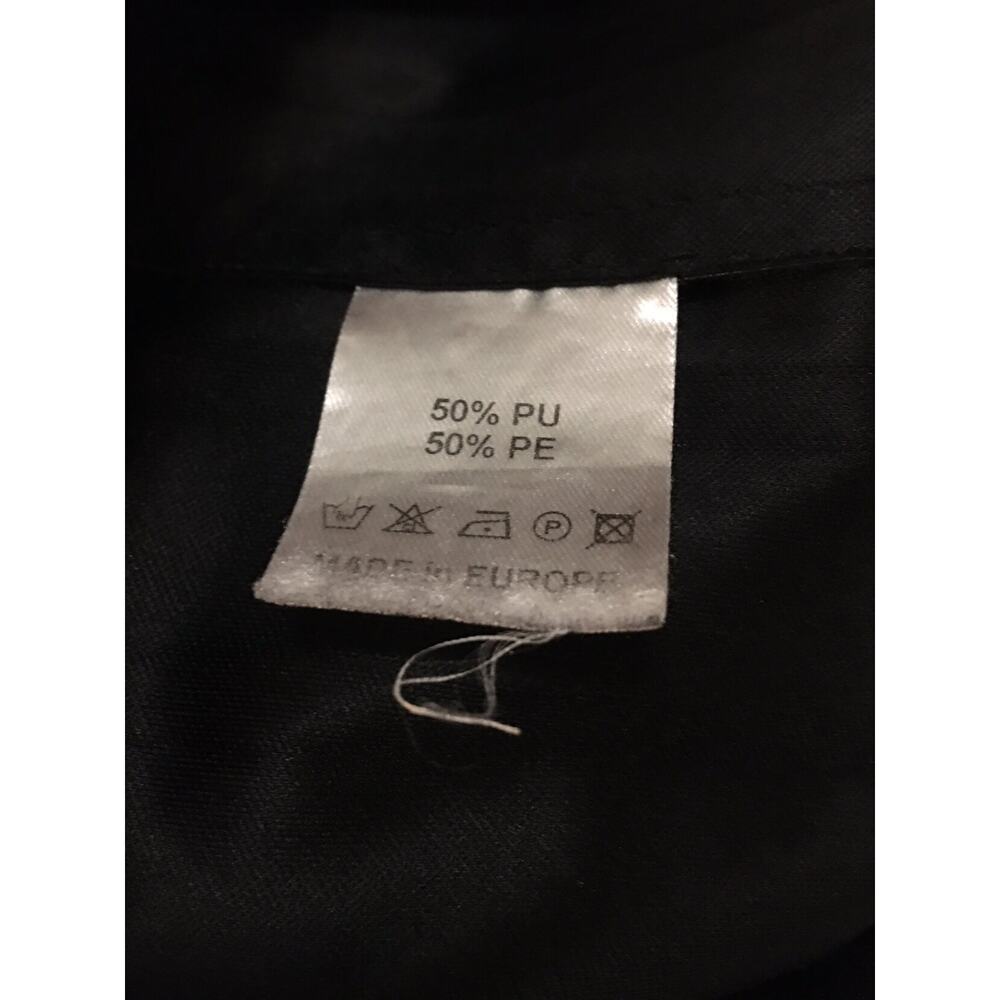 Christina Rohde Navy Faux Leather Pleated Skirt - Picture 4 of 5